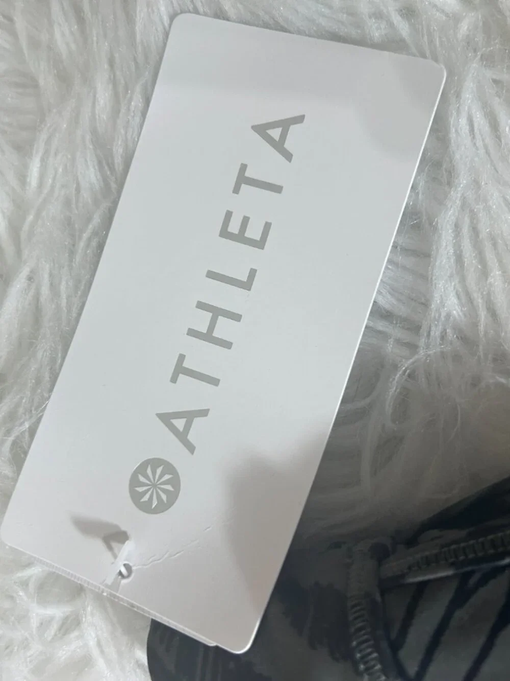ATHLETA NWT Tidal Swim Skirt Women's XL Back Gray Zipper Pocket Bikini Brief